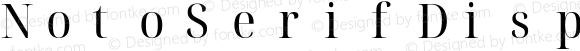 Noto Serif Display SemiCondensed Nerd Font Complete Mono