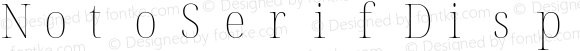 Noto Serif Display SemiCondensed Thin Nerd Font Complete Mono