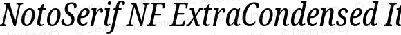 NotoSerif NF ExtraCondensed Italic