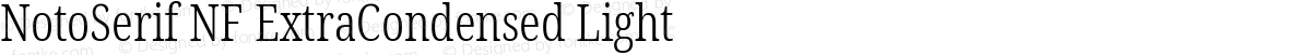 NotoSerif NF ExtraCondensed Light