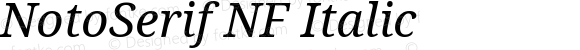 NotoSerif NF Italic