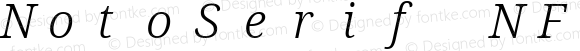 NotoSerif NF Light Italic