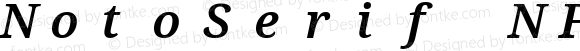 NotoSerif NF SemiBold Italic