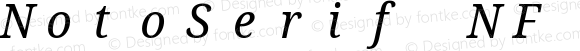 NotoSerif NF SemiCondensed Italic