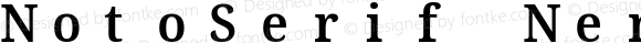 NotoSerif Nerd Font Mono SemiCondensed SemiBold