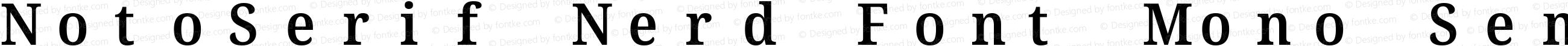Noto Serif SemiCondensed SemiBold Nerd Font Complete Mono