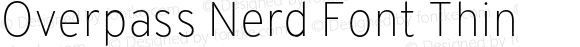 Overpass Nerd Font Thin