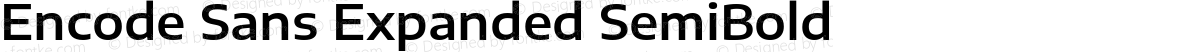 Encode Sans Expanded SemiBold