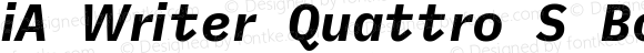 iA Writer Quattro S Bold Italic