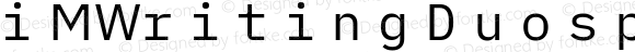 iM Writing Duospace Regular Nerd Font Complete Mono