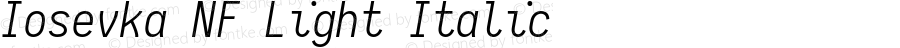 Iosevka Term Light Italic Nerd Font Complete Mono Windows Compatible