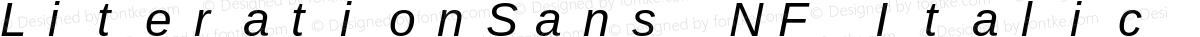 LiterationSans NF Italic