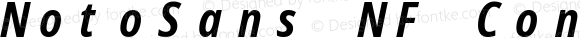 NotoSans NF Condensed Bold Italic