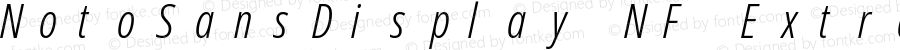 Noto Sans Display ExtraCondensed Light Italic Nerd Font Complete Mono Windows Compatible