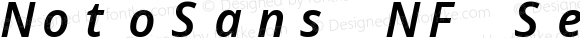 NotoSans NF SemiBold Italic
