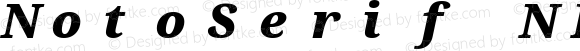 NotoSerif NF Black Italic