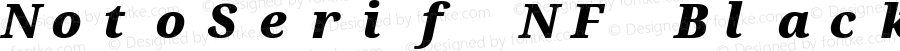 NotoSerif NF Black Italic