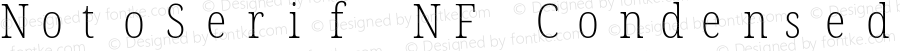 NotoSerif NF Condensed ExtraLight