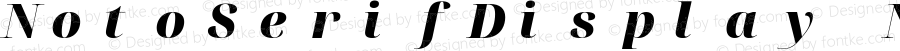 NotoSerifDisplay NF Black Italic