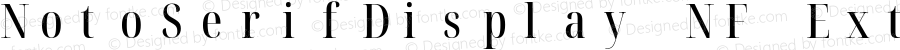 Noto Serif Display ExtraCondensed Medium Nerd Font Complete Mono Windows Compatible