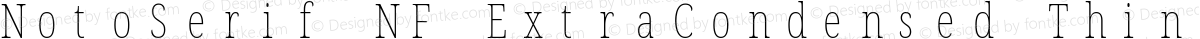 NotoSerif NF ExtraCondensed Thin