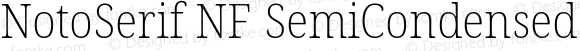 NotoSerif NF SemiCondensed ExtraLight