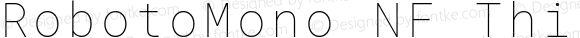 Roboto Mono Thin Nerd Font Complete Mono Windows Compatible