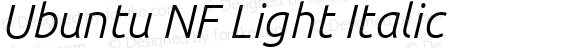 Ubuntu Light Italic Nerd Font Complete Windows Compatible