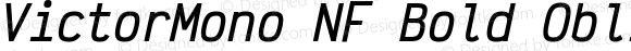 Victor Mono Bold Oblique Nerd Font Complete Windows Compatible