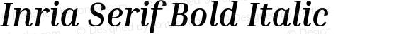Inria Serif Bold Italic