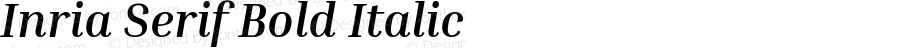 Inria Serif Bold Italic