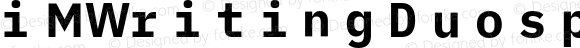 iM Writing Duospace Bold Nerd Font Complete Mono