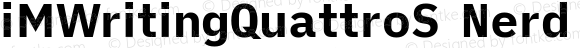 iM Writing Quattro S Bold Nerd Font Complete