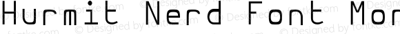 Hurmit Nerd Font Mono light