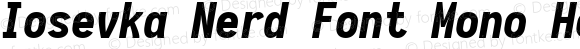 Iosevka Term Heavy Italic Nerd Font Complete Mono