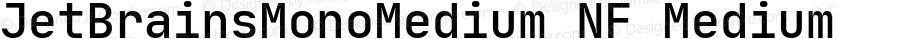JetBrains Mono Medium Medium Nerd Font Complete Mono Windows Compatible