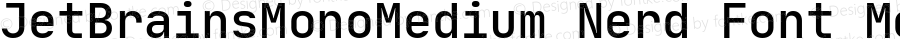 JetBrains Mono Medium Medium Nerd Font Complete