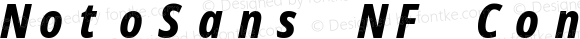 NotoSans NF Condensed ExtraBold Italic