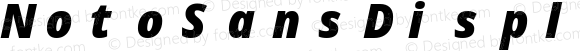 NotoSansDisplay Nerd Font Mono Black Italic