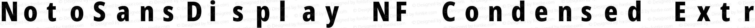 Noto Sans Display Condensed ExtraBold Nerd Font Complete Mono Windows Compatible