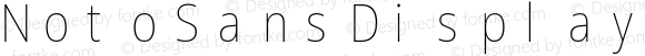 Noto Sans Display SemiCondensed Thin Nerd Font Complete Mono Windows Compatible