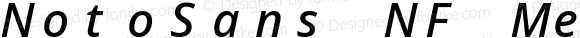 NotoSans NF Medium Italic