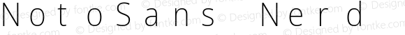 NotoSans Nerd Font Mono SemiCondensed ExtraLight
