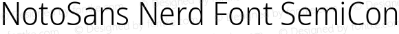 NotoSans Nerd Font SemiCondensed Light