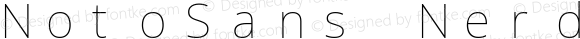 NotoSans Nerd Font Mono Thin