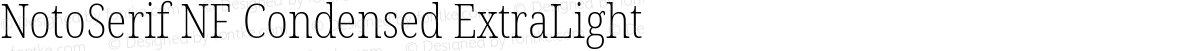 NotoSerif NF Condensed ExtraLight