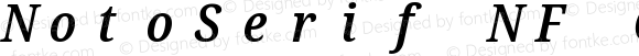 NotoSerif NF Condensed SemiBold Italic