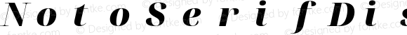 NotoSerifDisplay Nerd Font Mono Black Italic