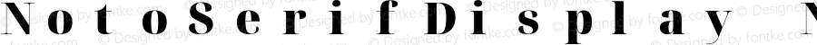 Noto Serif Display Black Nerd Font Complete Mono