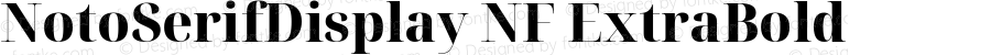 Noto Serif Display ExtraBold Nerd Font Complete Windows Compatible